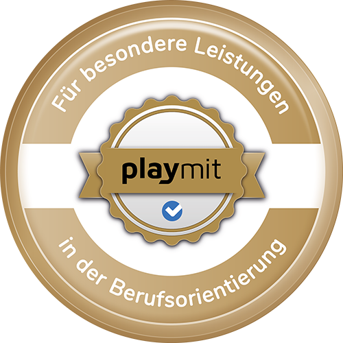 Playmit Gütesiegel Plakette