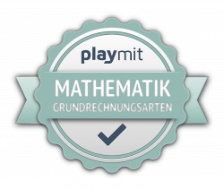 Urkunde Mathematik Grundrechnungsarten Level 1 Logo